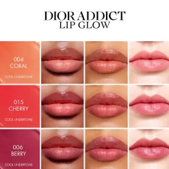 Addict Lip Glow 48-Hour Hydrating Lip Balm, 004 Coral Cool