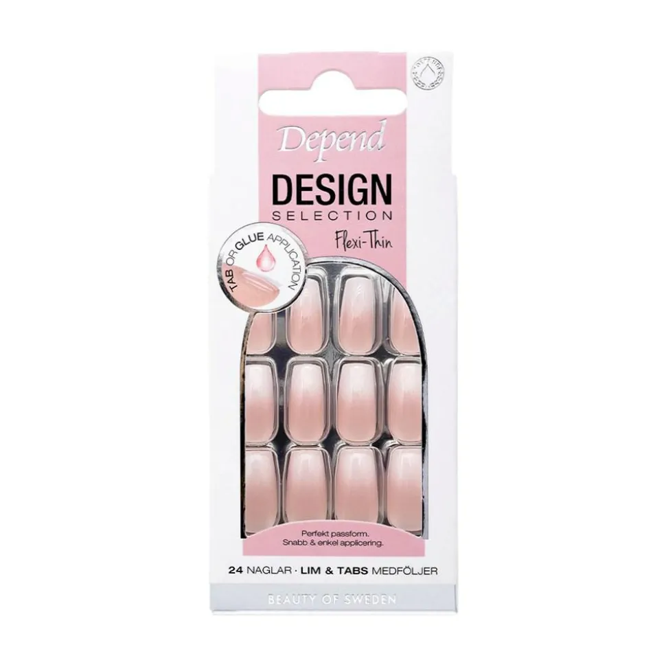 Design Selection French Ombre Short Coffin Kunstige Negle