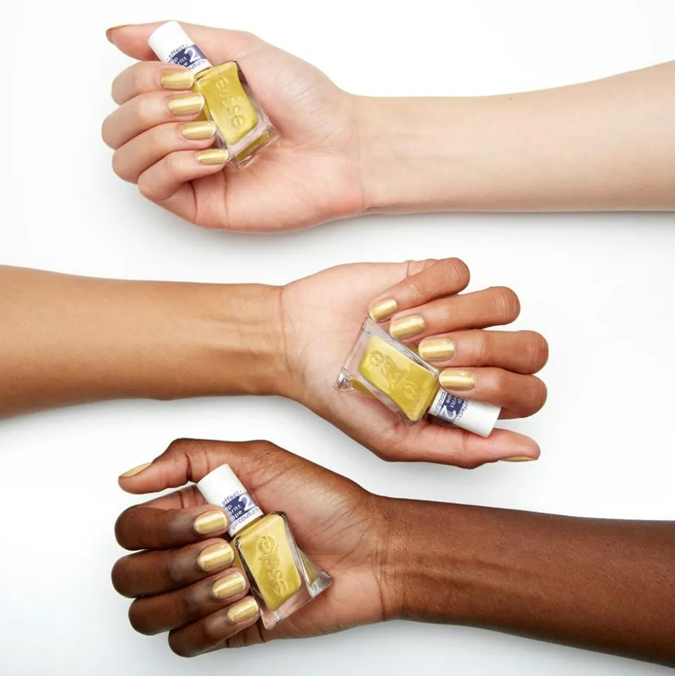 Gel Couture Metallic Glaze Top Coat, 565 Crushed Gold