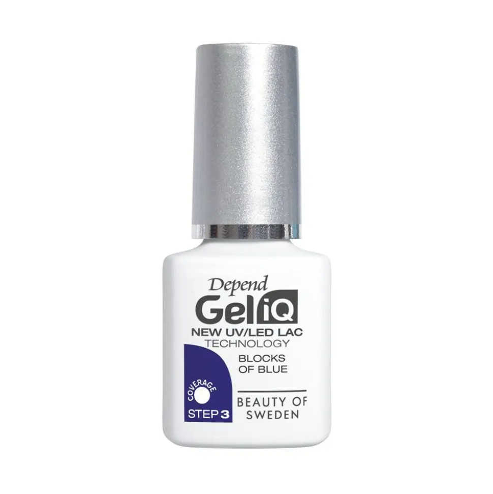 Gel iQ Nail Polish, Blocks of Blue