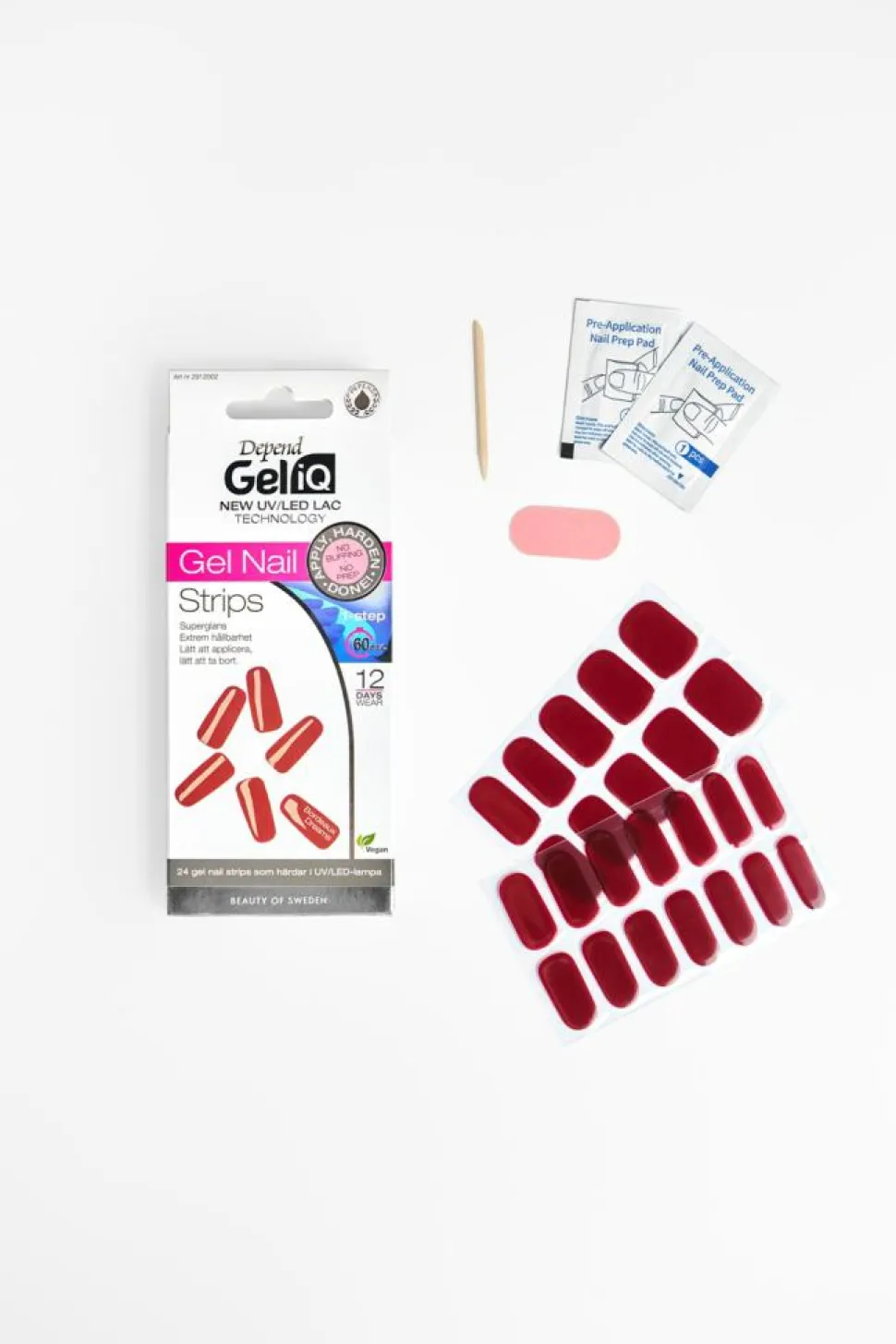 Gel iQ Nail Strips, Bordeaux Dreams