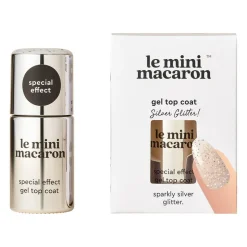 Gel Top Coat, Silver Glitter