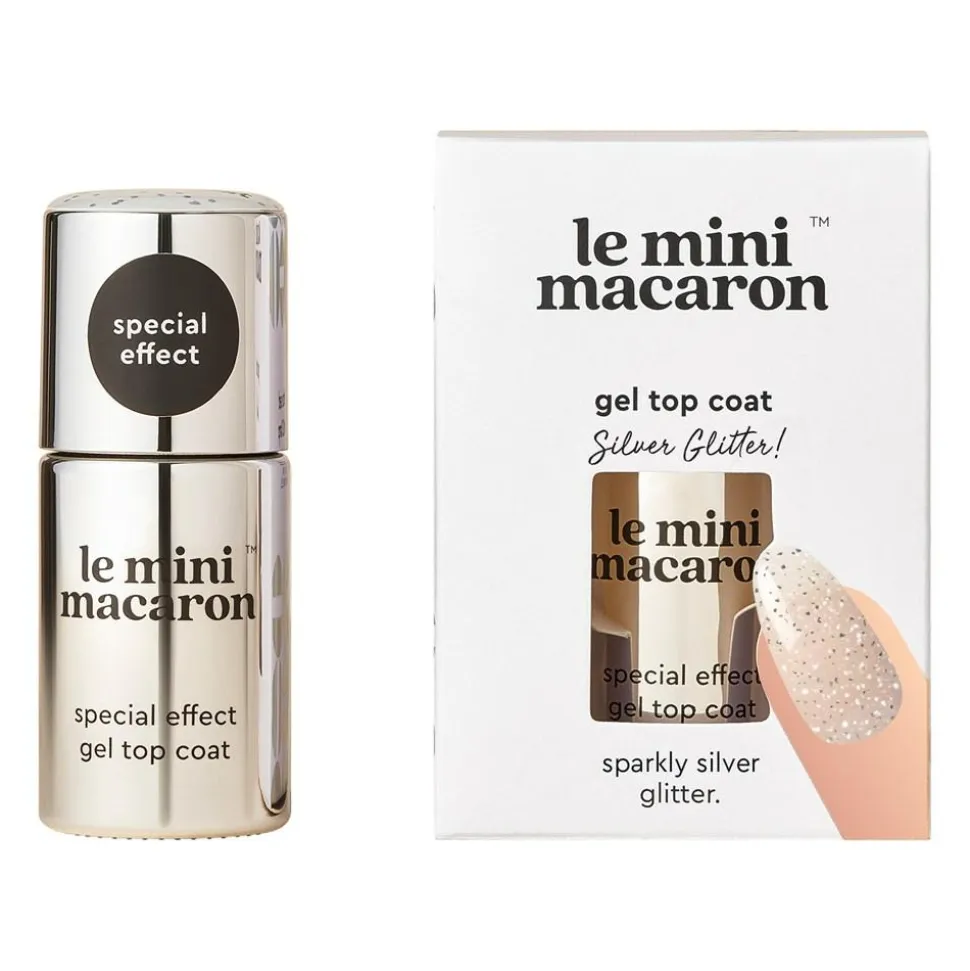 Gel Top Coat, Silver Glitter