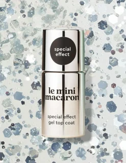 Gel Top Coat, Silver Glitter