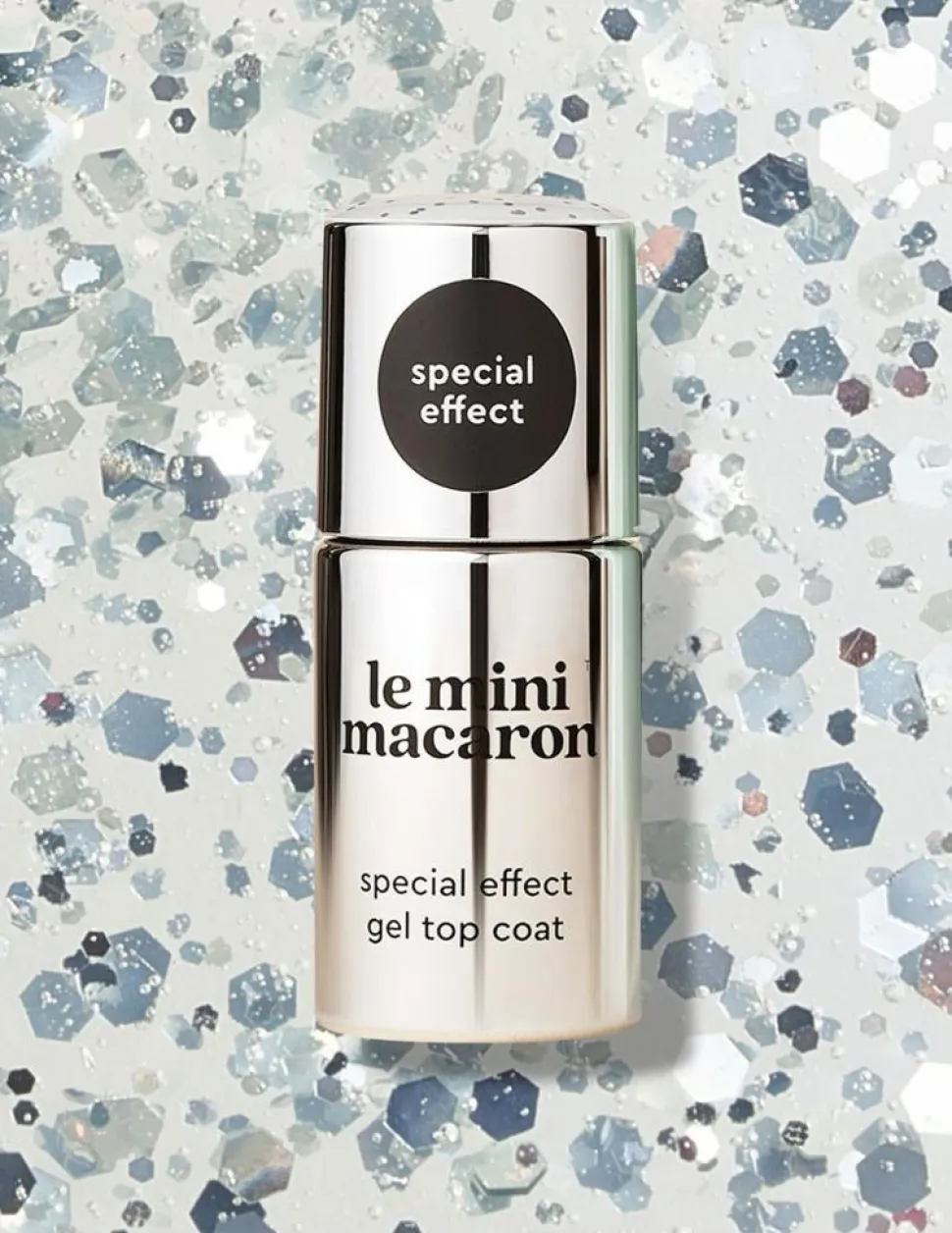 Gel Top Coat, Silver Glitter
