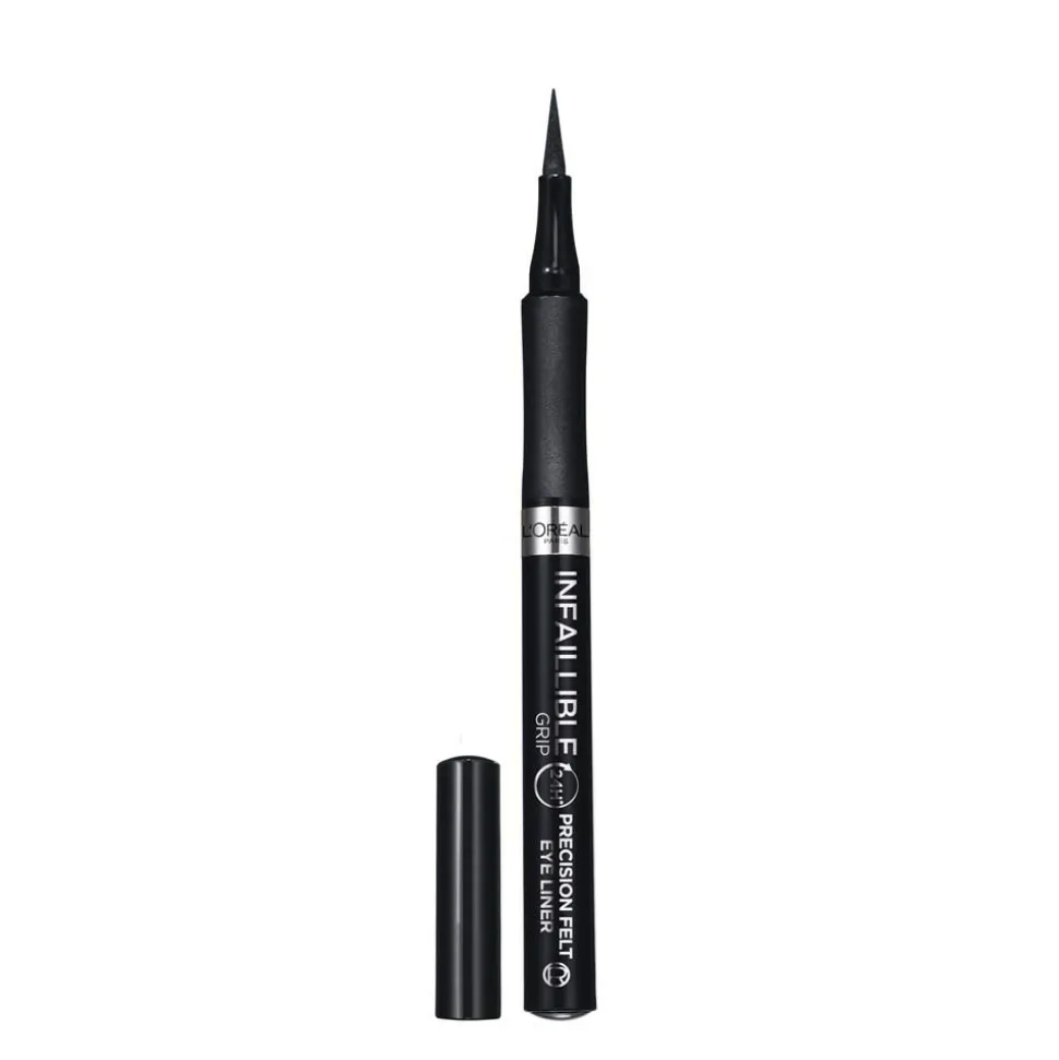 Infaillible Grip 24H Precision Felt Eyelinerpen, 01 Black