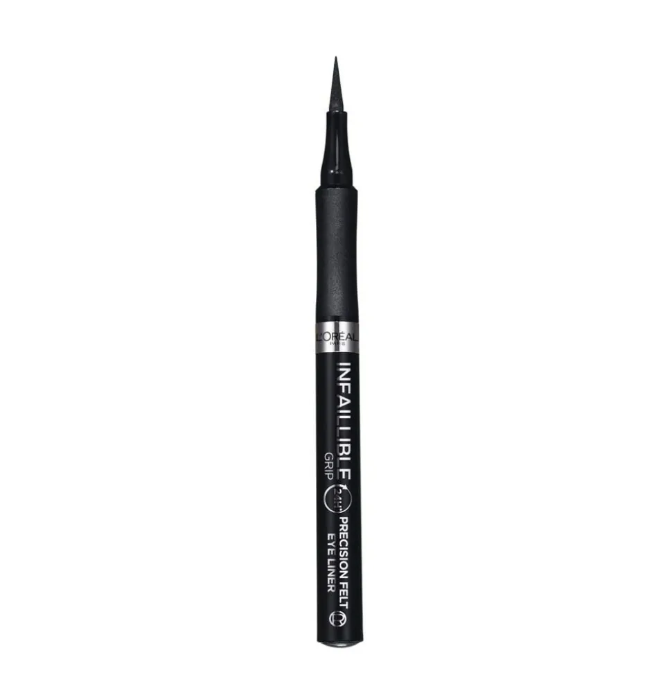 Infaillible Grip 24H Precision Felt Eyelinerpen, 01 Black