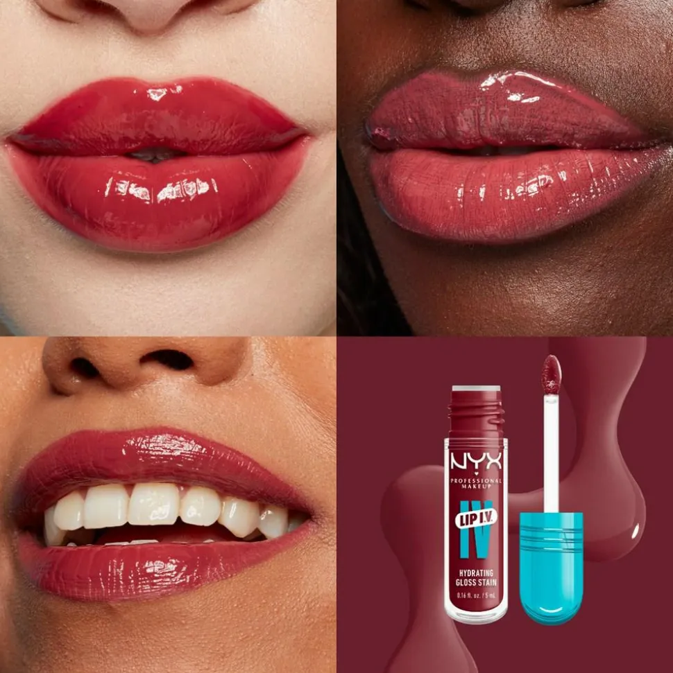 Lip I.V. Hydrating Gloss Stain Lipgloss, 09 Blush Rush