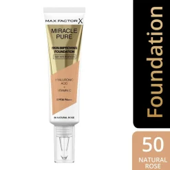 Miracle Pure Skin-Improving Foundation, 50 Natural Rose
