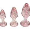 Pink Glitter Butt Plug Sæt