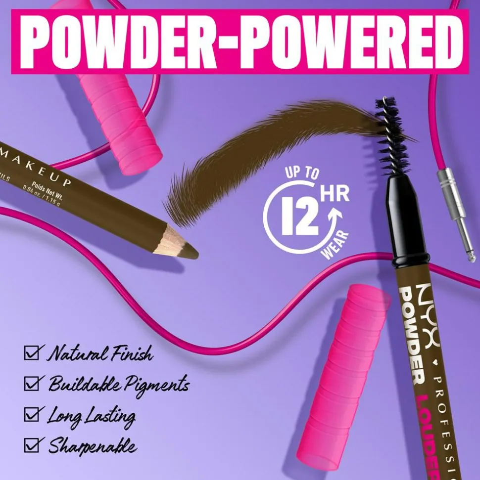 Powder Louder Brow Pencil, 02 Taupe