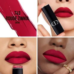 Rouge Dior Satin Lipstick, 743 Rouge Zinnia