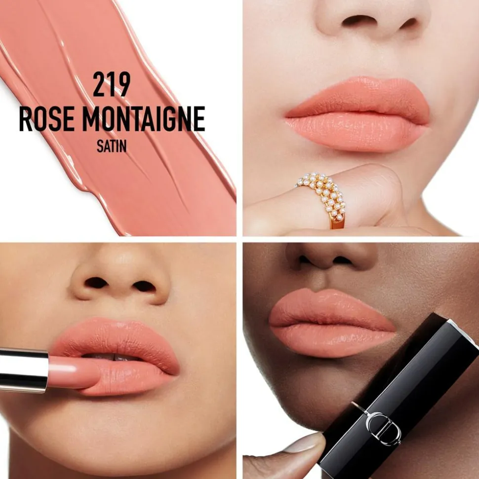 Rouge Dior Satin Lipstick, 219 Rose Montaigne