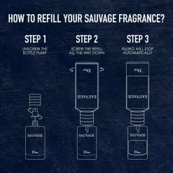 Sauvage Eau De Parfum Refill, 300 ml