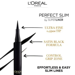 Superliner Perfect Slim Eyeliner, Sort