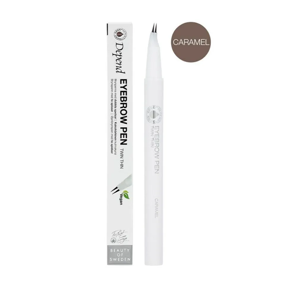 Twin Thin Eyebrow Pen, Caramel