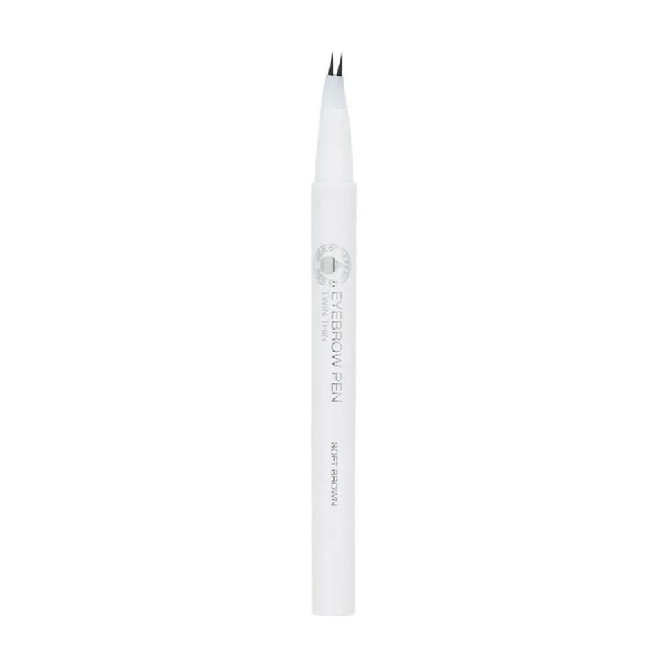 Twin Thin Eyebrow Pen, Soft Brown